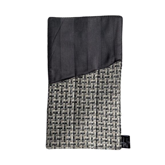 chic grey and white jute Cutlery holder