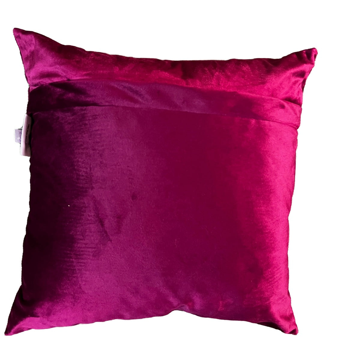 The back of the Maroon Cushion Cover